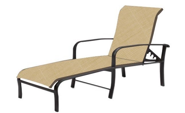 Woodard - Chaise lounge fabric slings
