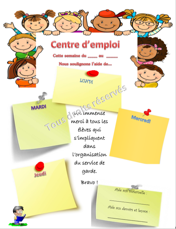 Affiche centre d&#39;emploi
