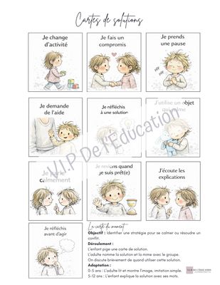 Roues et cartes de solutions- Gestion des comportements