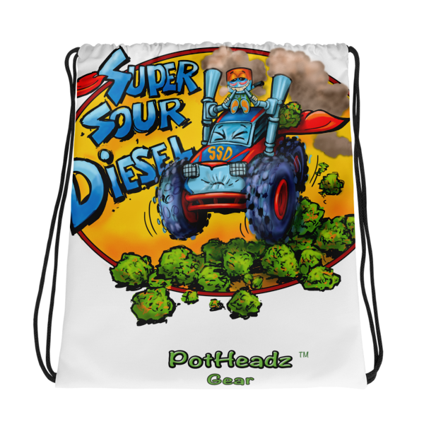 Super Sour Diesel Drawstring bag