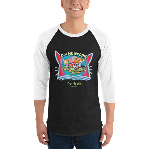 Cannatonic 3/4 sleeve raglan shirt