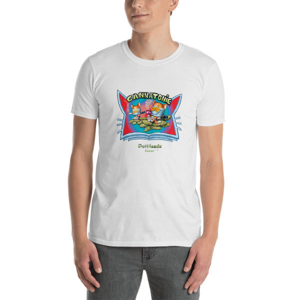 Cannatonic Short-Sleeve Unisex T-Shirt, Color: White, Size: S