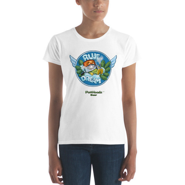 Blue Dream Women&#39;s short sleeve t-shirt, Color: White, Size: S