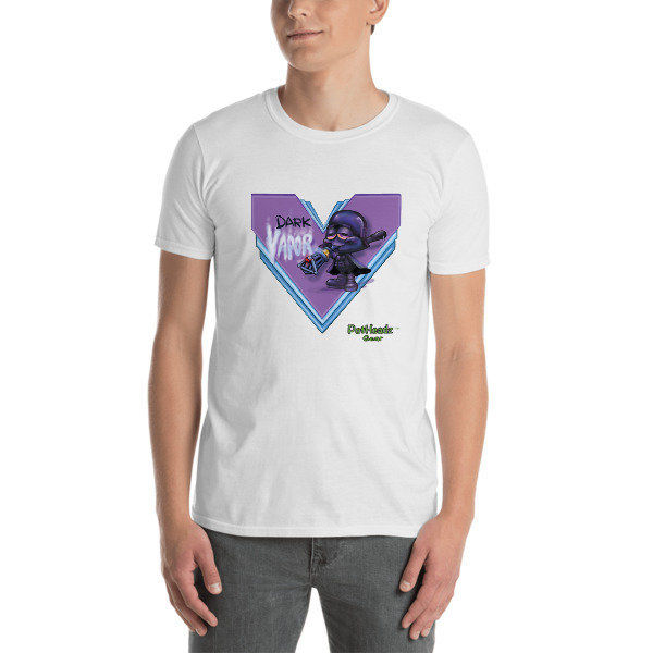 Dark VaporShort-Sleeve Unisex T-Shirt, Color: White, Size: S