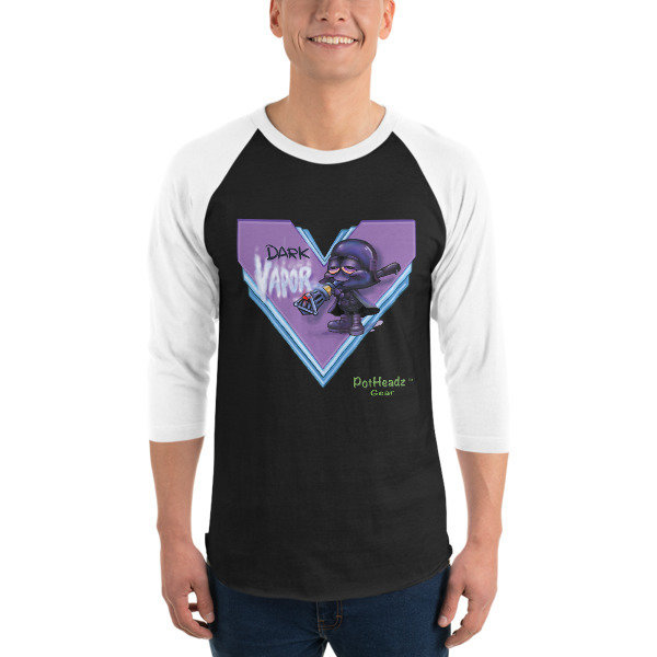 Dark Vapor 3/4 sleeve raglan shirt