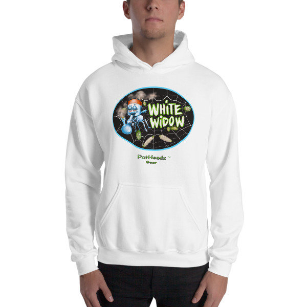 White Widow Hooded Sweatshirt, Color: White, Size: S
