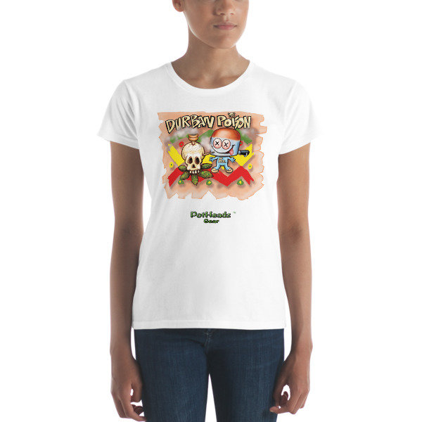 Durban Poison Women&#39;s short sleeve t-shirt, Color: White, Size: S