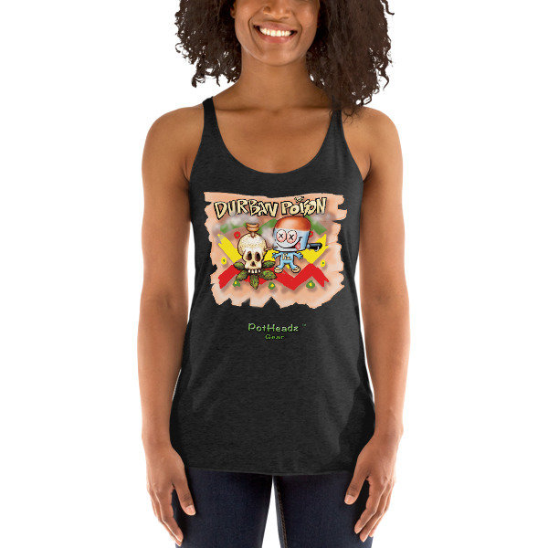 Durban Poison Women&#39;s Racerback Tank, Color: Vintage Black, Size: XS