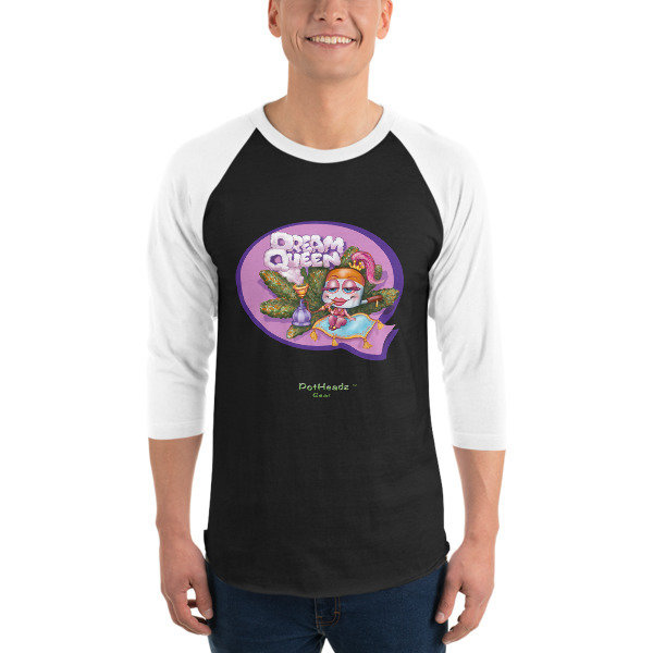 Dream Queen 3/4 sleeve raglan shirt