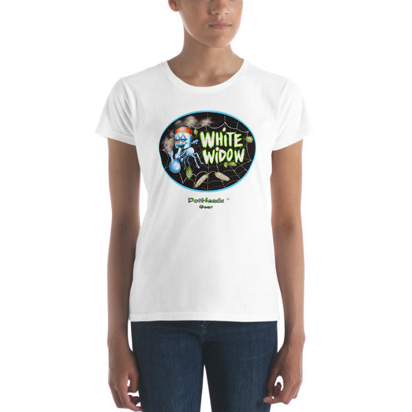 White Widow Women&#39;s short sleeve t-shirt, Color: White, Size: S