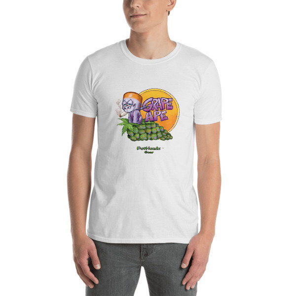 Grape Ape Short-Sleeve Unisex T-Shirt, Color: White, Size: S