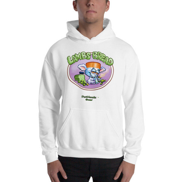 Lambs Bread Hooded Sweatshirt, Color: White, Size: S