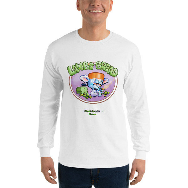 Lambs Bread Long Sleeve T-Shirt, Color: White, Size: S
