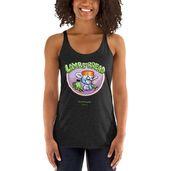 Lambs Bread Women&#39;s Racerback Tank, Color: Vintage Black, Size: XS
