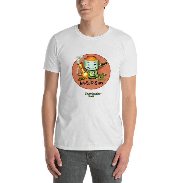 Na-Bud-Stay Short-Sleeve Unisex T-Shirt, Color: White, Size: S