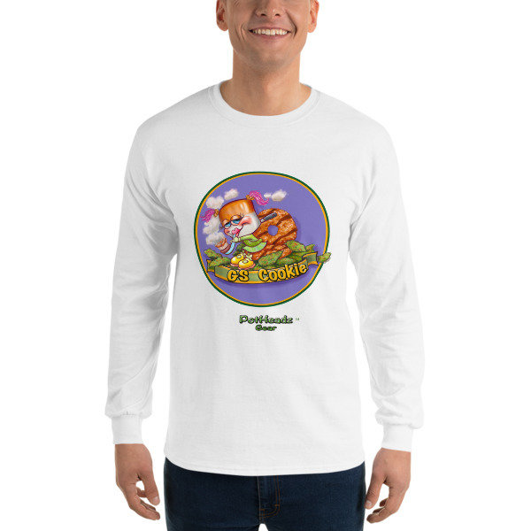 GS Cookie Long Sleeve T-Shirt, Color: White, Size: S