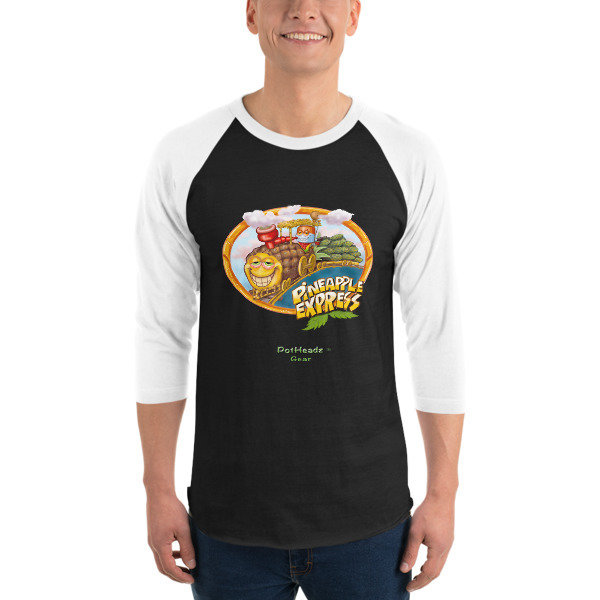 Pineapple Express 3/4 sleeve raglan shirt