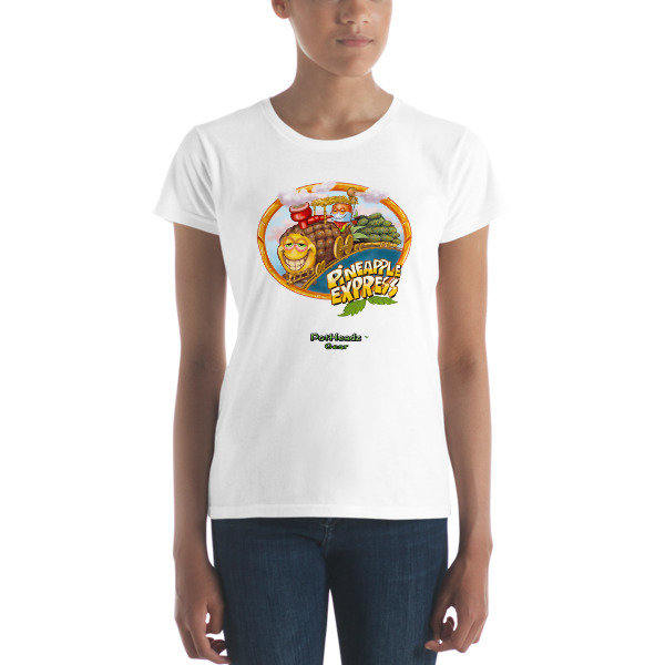 Pineapple Express Women&#39;s short sleeve t-shirt, Color: White, Size: S