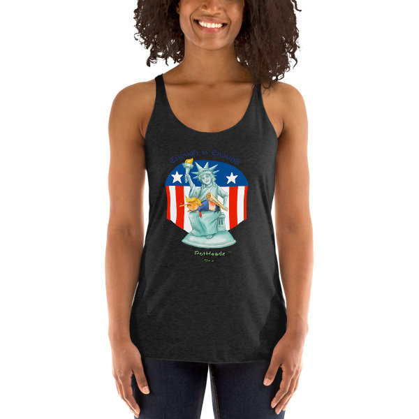 Enough is Enough Women&#39;s Racerback Tank, Color: Vintage Black, Size: XS