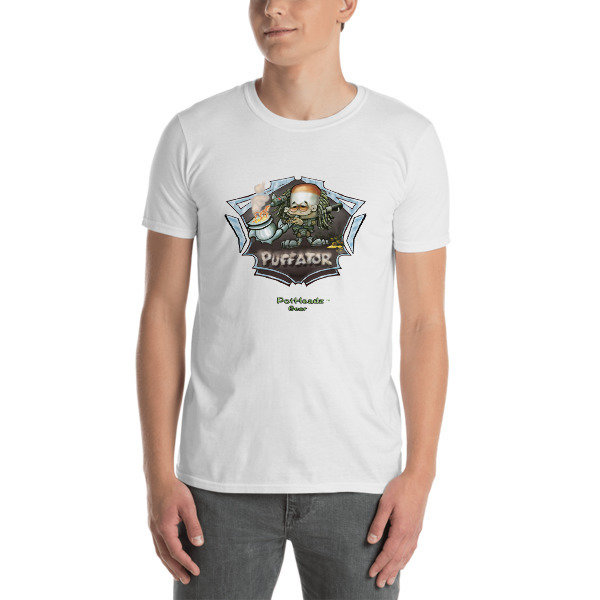 Puffator Short-Sleeve Unisex T-Shirt, Color: White, Size: S