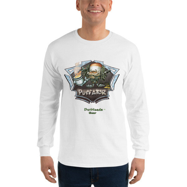 Puffator Long Sleeve T-Shirt, Color: White, Size: S
