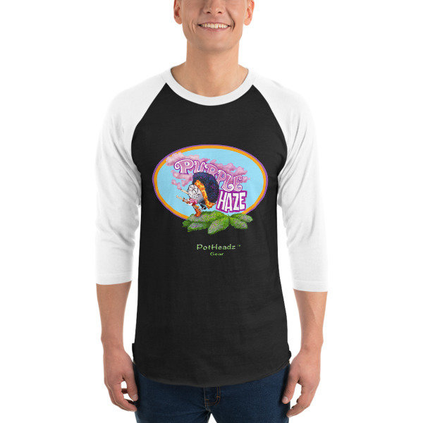 Purple Haze 3/4 sleeve raglan shirt
