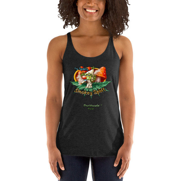 Smokey Spliff Women&#39;s Racerback Tank