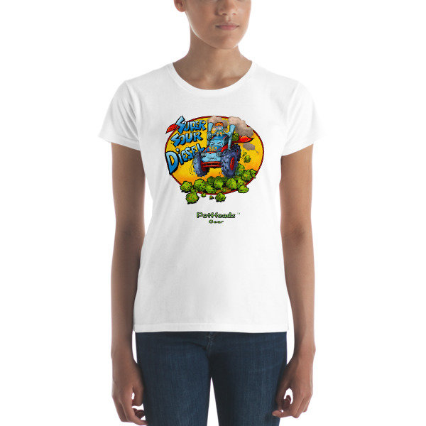 Super Sour Diesel Women&#39;s short sleeve t-shirt, Color: White, Size: S