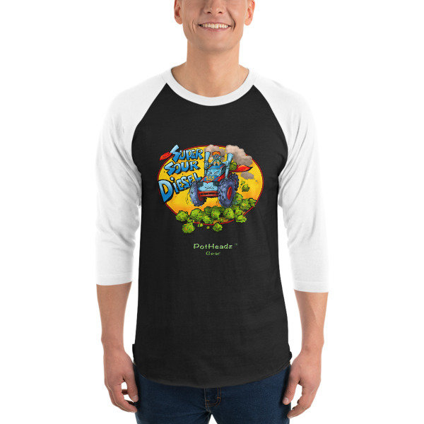 Super Sour Diesel 3/4 sleeve raglan shirt