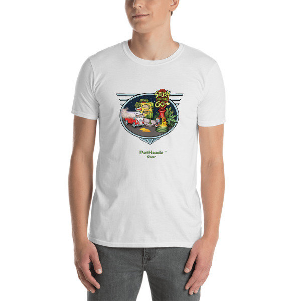 Stash On The Go Short-Sleeve Unisex T-Shirt, Color: White, Size: S