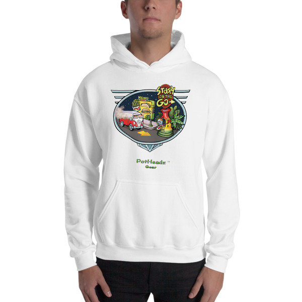 Stash On The Go Hooded Sweatshirt, Color: White, Size: S
