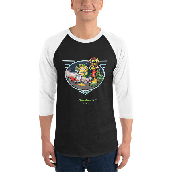 Stash On The Go 3/4 sleeve raglan shirt