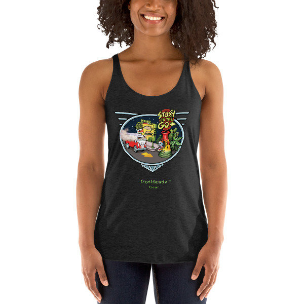 Stash On The Go Women&#39;s Racerback Tank, Color: Vintage Black, Size: XS