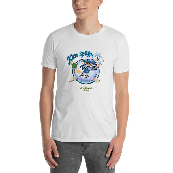 Ken Spliffy Jr. Short-Sleeve Unisex T-Shirt, Color: White, Size: S