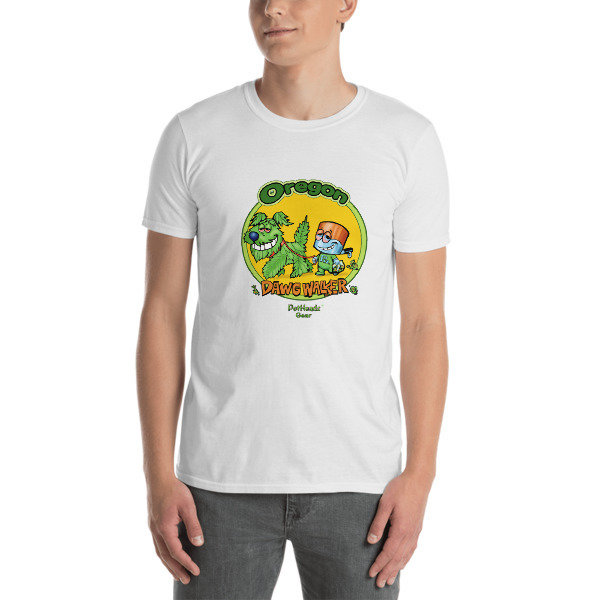 Oregon Dawg Walker Short-Sleeve Unisex T-Shirt, Color: White, Size: S