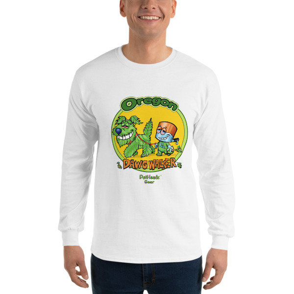 Oregon Dawg Walker Long Sleeve T-Shirt, Color: White, Size: S