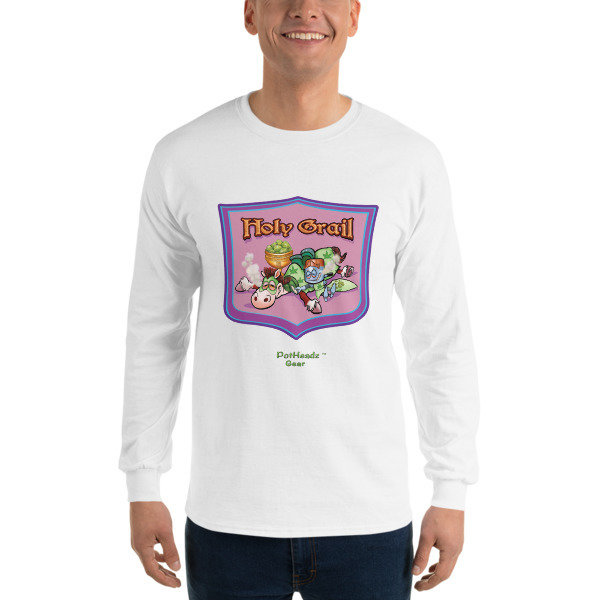 Holy Grail Long Sleeve T-Shirt, Color: White, Size: S