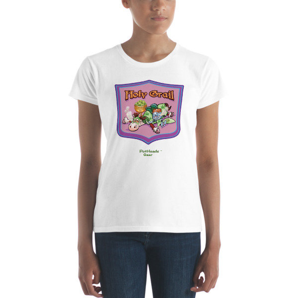 Holy Grail Women&#39;s short sleeve t-shirt, Color: White, Size: S