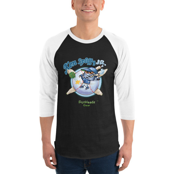 Ken Spliffy jr 3/4 sleeve raglan shirt