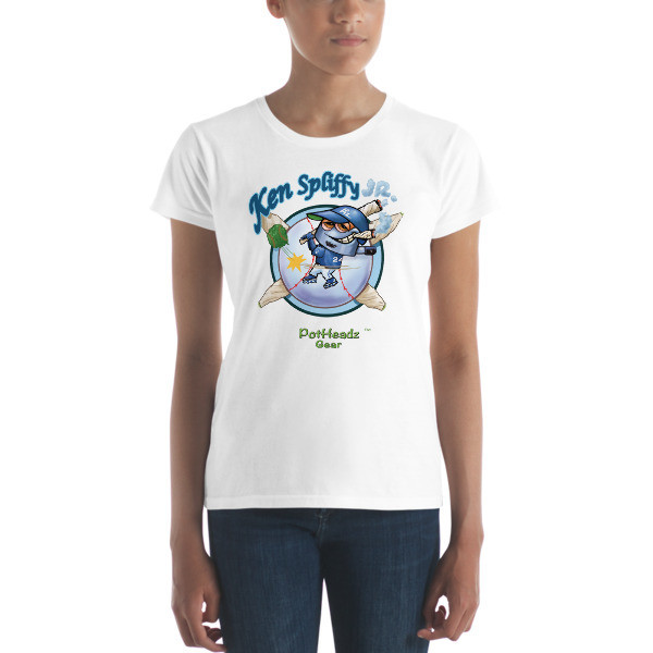 Ken Spliffy jr Women&#39;s short sleeve t-shirt, Color: White, Size: S