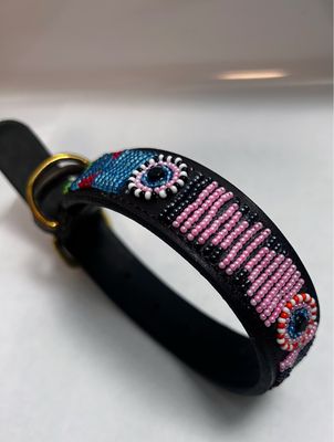 Small Pet  Adjustable Leather Pet Collar