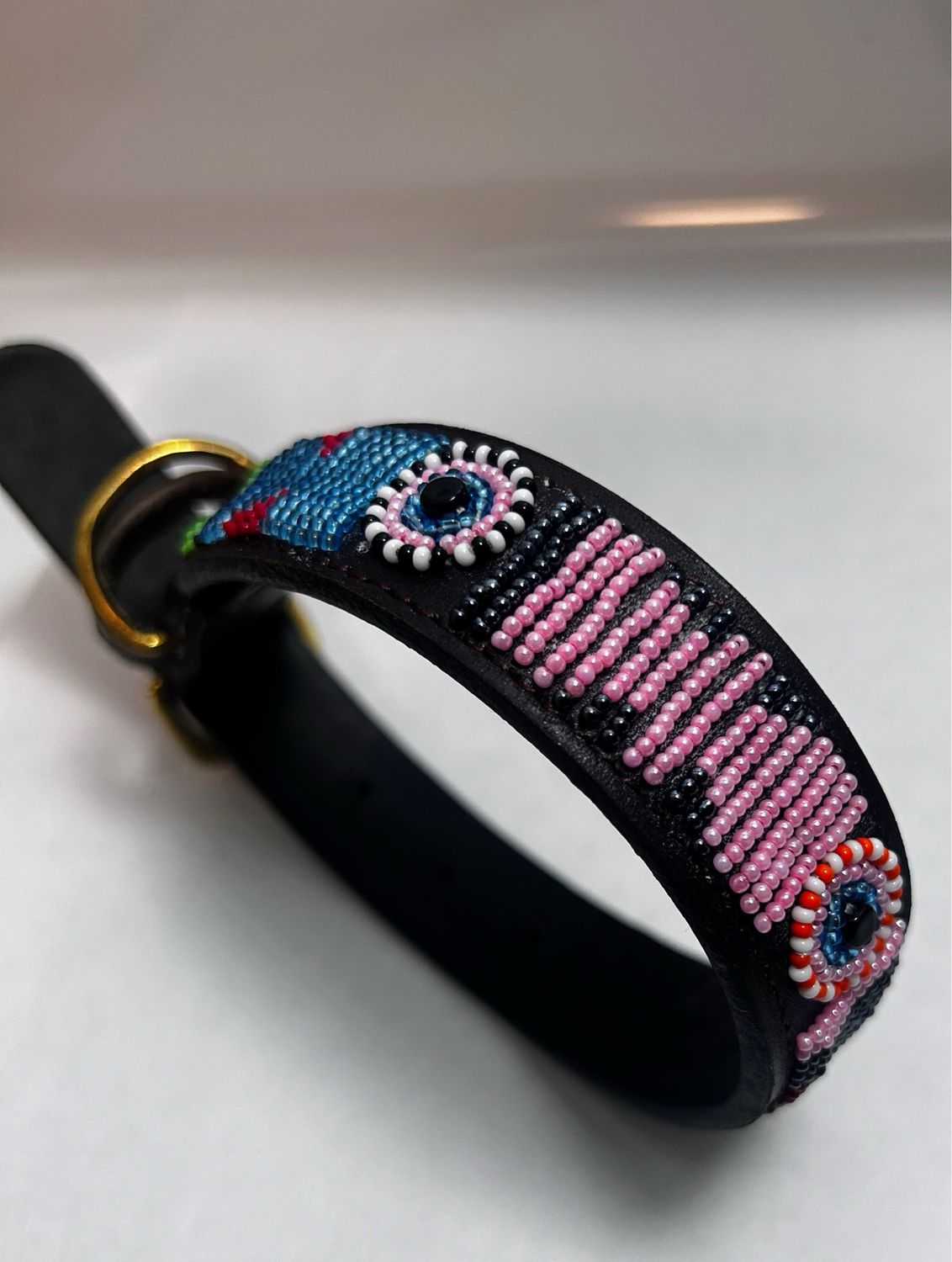 Small Pet  Adjustable Leather Pet Collar