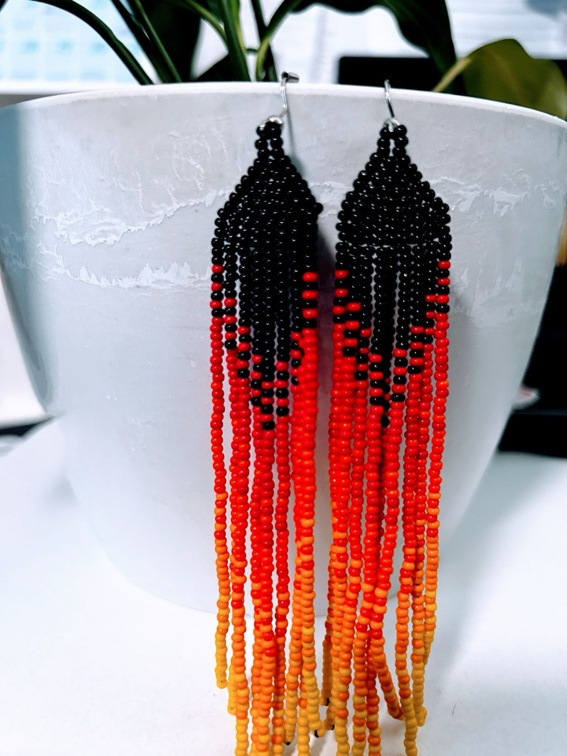 Moto Threads Beaded Earrings