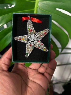 Nyota Beaded Holiday Ornaments