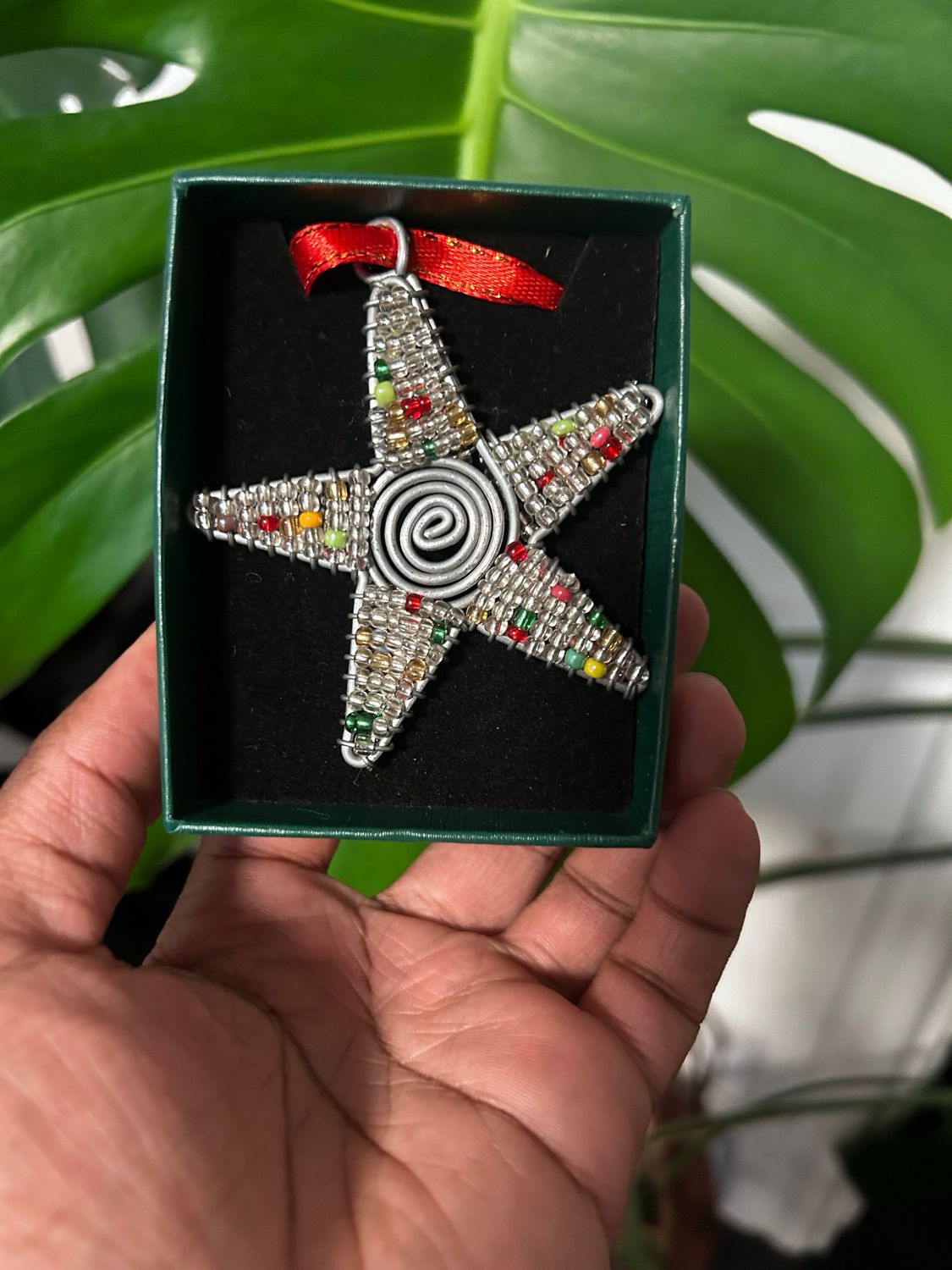 Nyota Beaded Holiday Ornaments