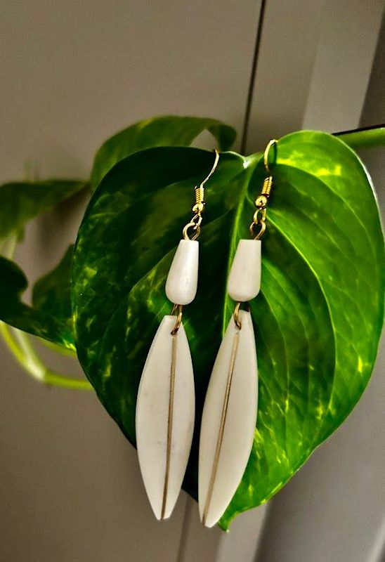 bone earrings