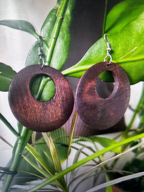 wooden earrings