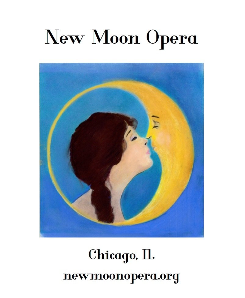 PRESALE: Grey New Moon Opera Logo Zip Hoodie