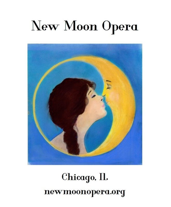 PRESALE: Grey New Moon Opera Logo Zip Hoodie