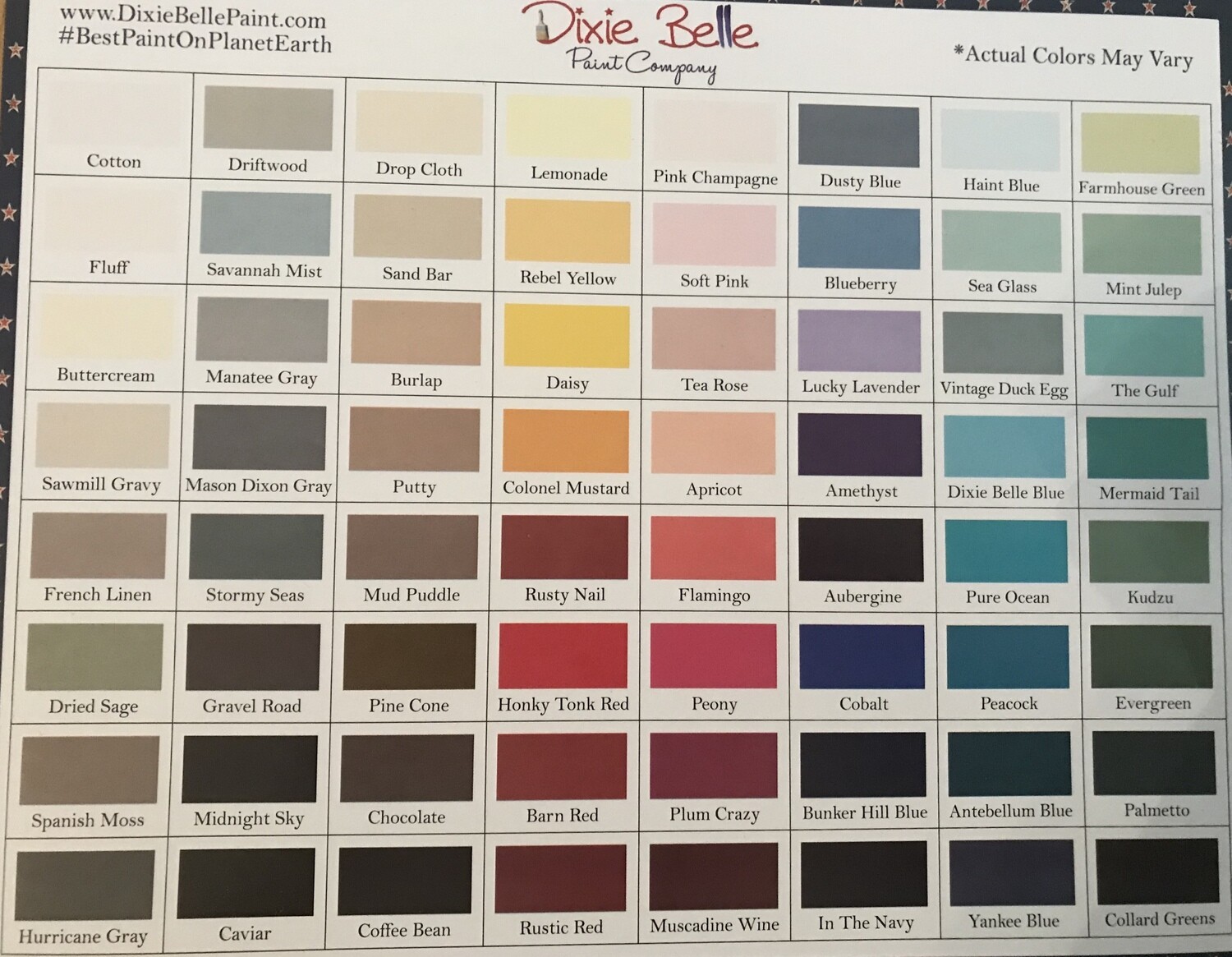 Dixie Belle Paint Colors